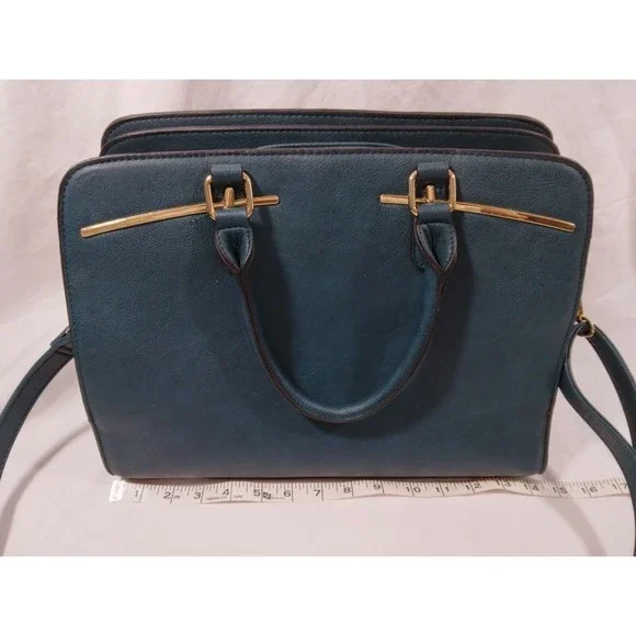 Dasein Handbag Large Satchel Shoulder Bag Purse with Matching Wristlet Teal - Picture 10 of 16